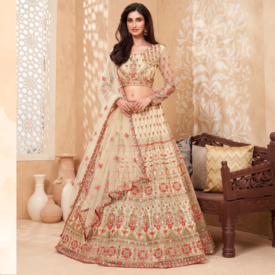 Soft Net Lehenga Choli Indian Lengha Chunni Lehanga Skirt Top Wedding Dress  Sari | eBay
