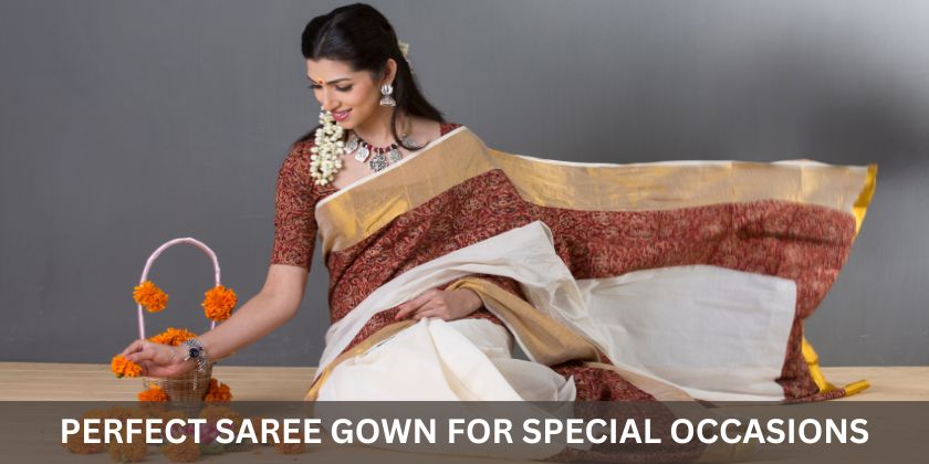 Perfect Saree Gown for Special Occasions