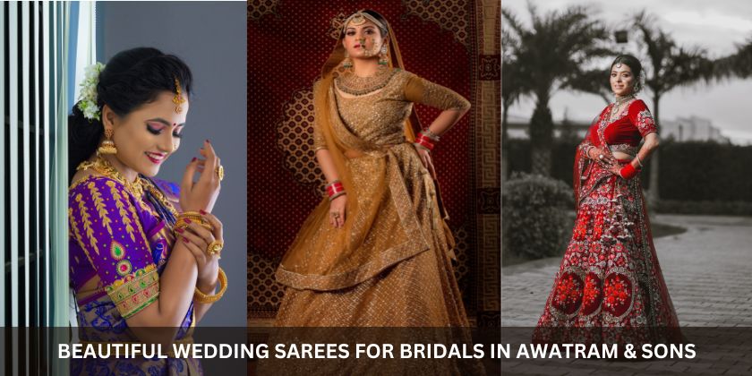 Beautiful Wedding Sarees For Bridals In Awatram & Sons
