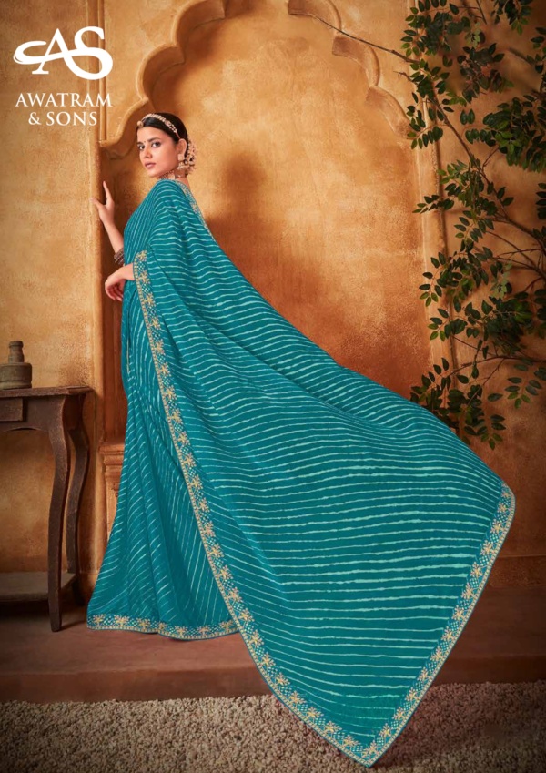 DESIGNER PRINTED CHIFFON SAREE(SU-26226-B)