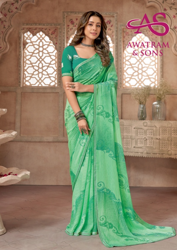 DESIGNER PRINTED GEORGETTE SAREE(V-48839)