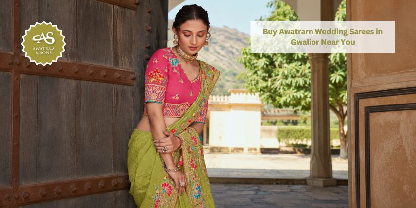 Elegant Awatrarn Wedding Saree in Gwalior Collection
